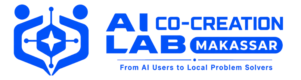Logo AI Co Creation Lab Makassar, From AI Users to Local Problem Solvers